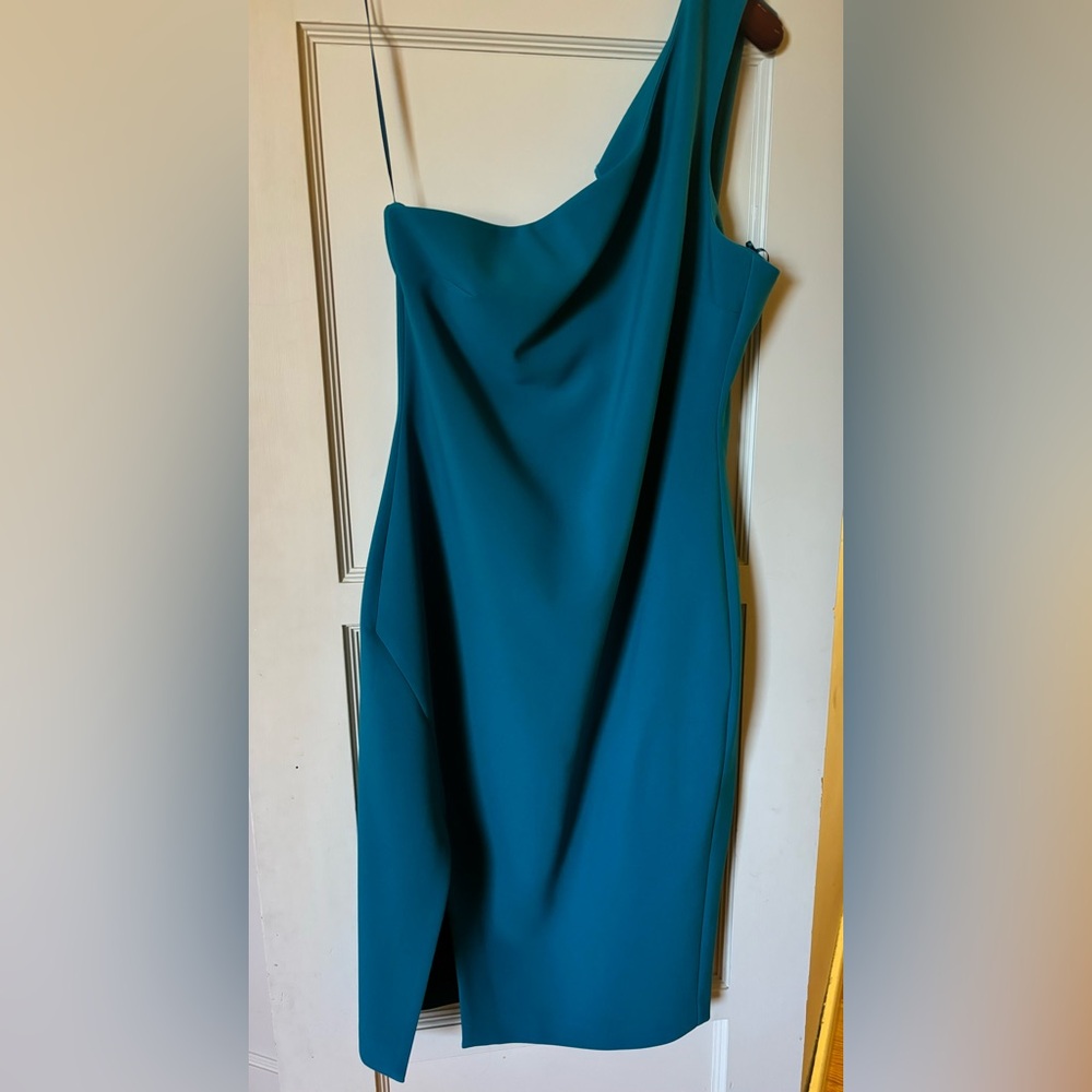 Likely Blue One Shoulder Dress New Without Tags